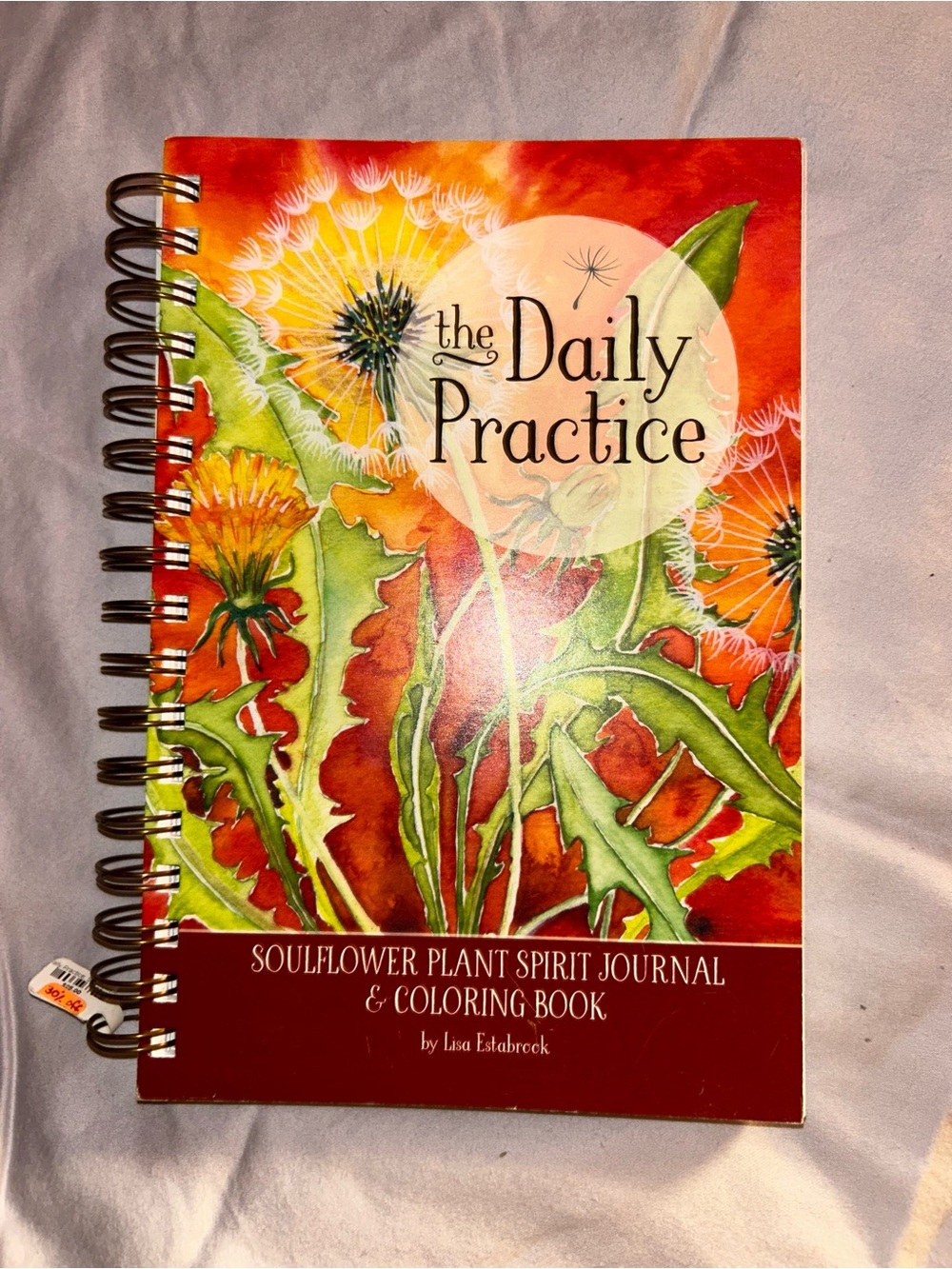 Soul Flower The Daily Practice Journal & Coloring Book - Red, Orange, Green